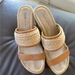 Elizabeth and James espadrille platform sandals